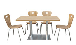 复合不锈钢分体连锁餐厅桌椅
