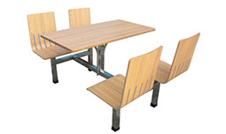 不锈钢架快餐餐厅桌椅